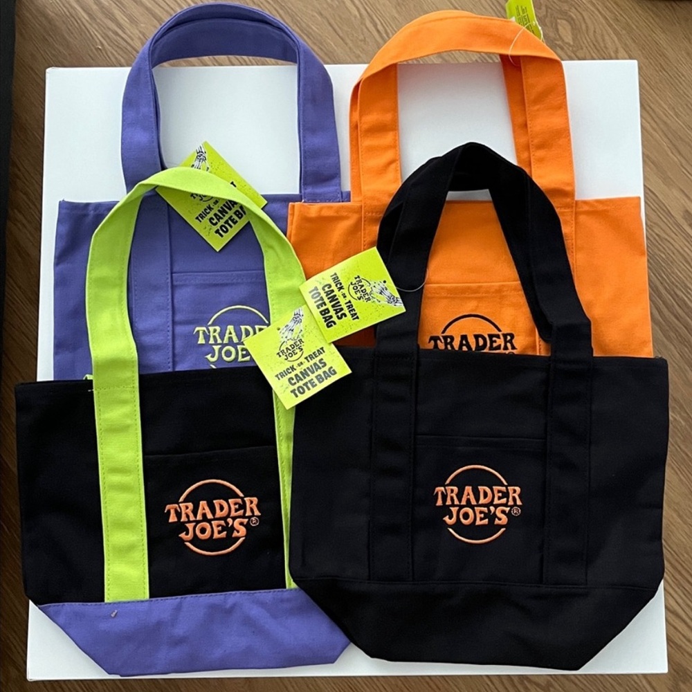 Only $40 for 4 sets Trader Joe's Halloween Mini Reusable Tote Bags